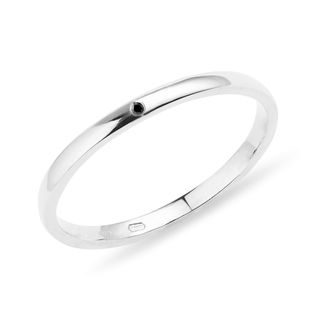 BLACK DIAMOND STUD EARRINGS IN WHITE GOLD - WOMEN'S WEDDING RINGS - WEDDING RINGS
