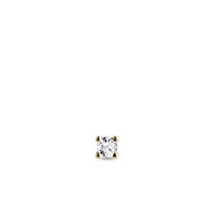 PETITE DIAMOND EARRING IN YELLOW GOLD - SINGLE EARRINGS - EARRINGS