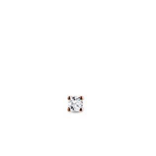 PETITE DIAMOND EARRING IN ROSE GOLD - SINGLE EARRINGS - EARRINGS