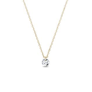 LAB DIAMOND GOLD NECKLACE - DIAMOND NECKLACES - NECKLACES