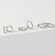 HOOP EARRINGS WITH BRILLIANT-CUT DIAMONDS IN WHITE GOLD - DIAMOND EARRINGS - EARRINGS