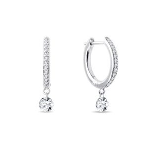 LAB GROWN DIAMOND EARRINGS IN WHITE GOLD - DIAMOND EARRINGS - EARRINGS