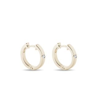 DIAMOND EARRINGS IN 14KT SOLID GOLD - DIAMOND EARRINGS - EARRINGS