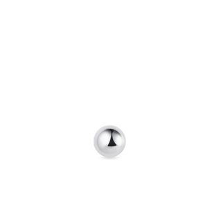 SINGLE EARRING BALL IN WHITE GOLD - SINGLE EARRINGS - EARRINGS